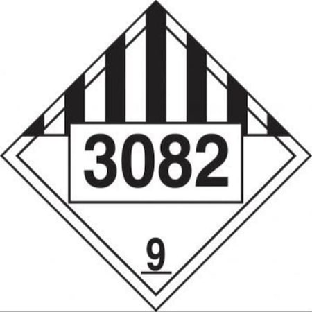 Accuform CHEMICAL Safety Sign HAZARD CLASS 9 10 MPL791CT100